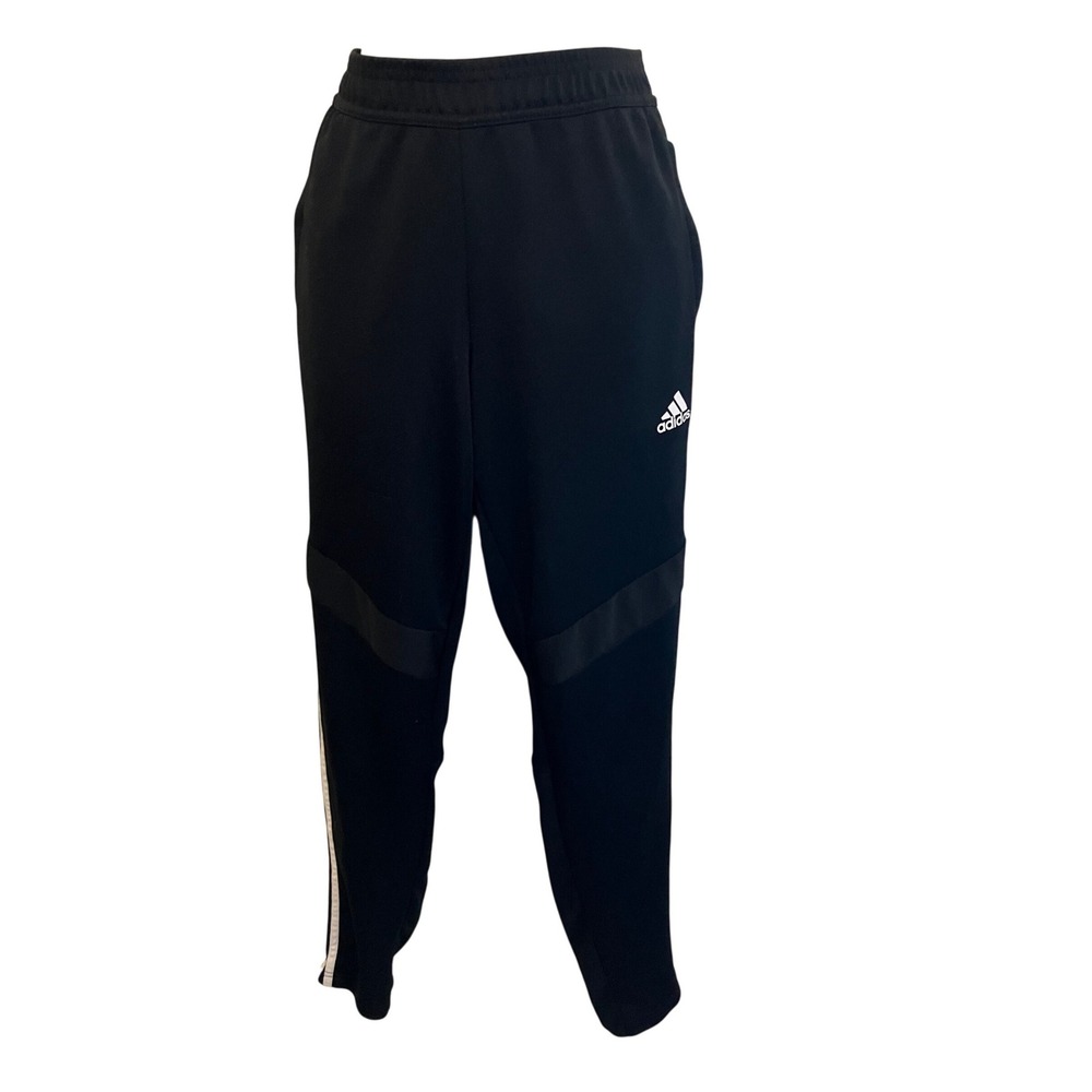 Adidas Climacool Training Pants Medium Black Tapered Soccer Joggers Mens